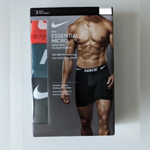 Nike pro dri-fit men's performance compression boxer briefs 3 pairs - Picture 5 of 9